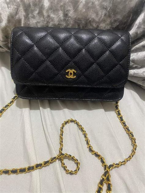 chanel chain on wallet|chanel wallet on chain preloved.